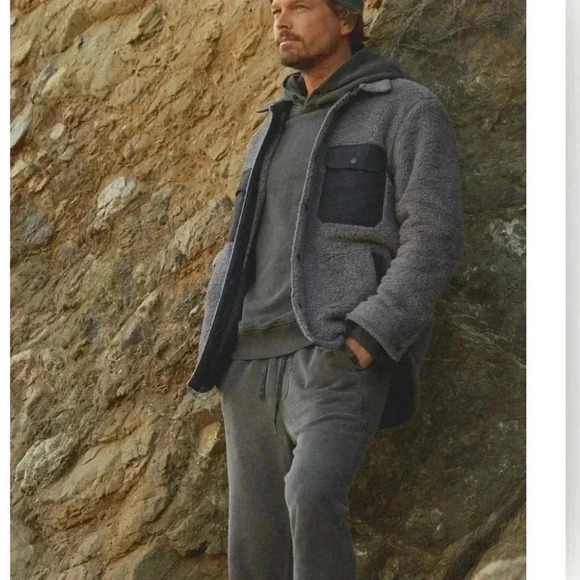 Outerknown Skyline Shirt Jacket in Galaxy New With Tag Size L - Picture 2 of 7